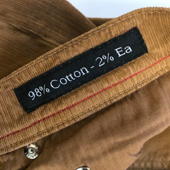 Kiton Slim Fit Corduroy Trouser Pants Mens 38 Brown Tan Straight Leg Button Fly - Picture 9 of 14